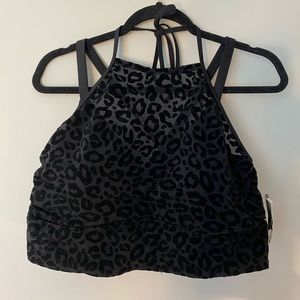 Torrid Velvet Leopard Bikini Top